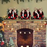 Joy Sign Buffalo Plaid Christmas Wreath