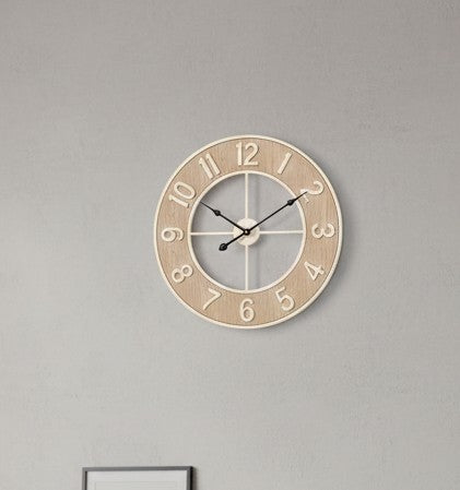 Modern minimalist iron wall clock with silent movement for living room or office décor