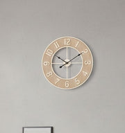 Modern minimalist iron wall clock with silent movement for living room or office décor