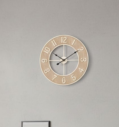 Modern minimalist iron wall clock with silent movement for living room or office décor
