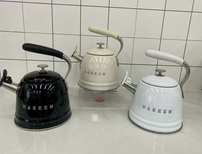 Retro Whistling Kettle 3.5L Stainless Steel