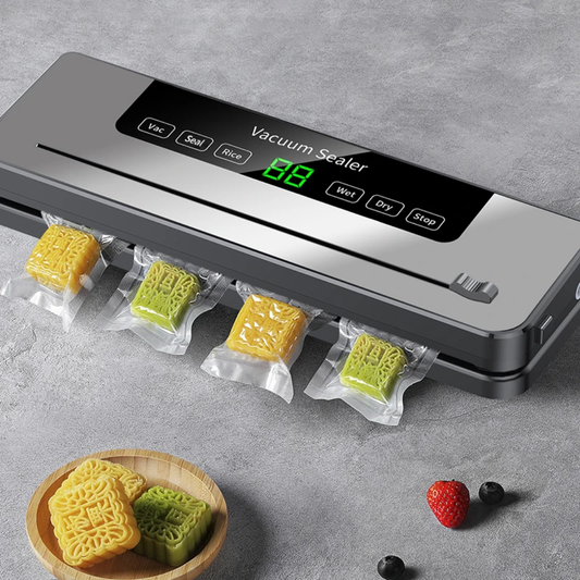electric vacuum sealer machine with touch screen and 20 packaging bags for food preservation