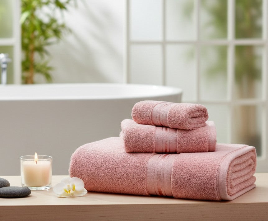 3Pc Cotton Bath Towel Set