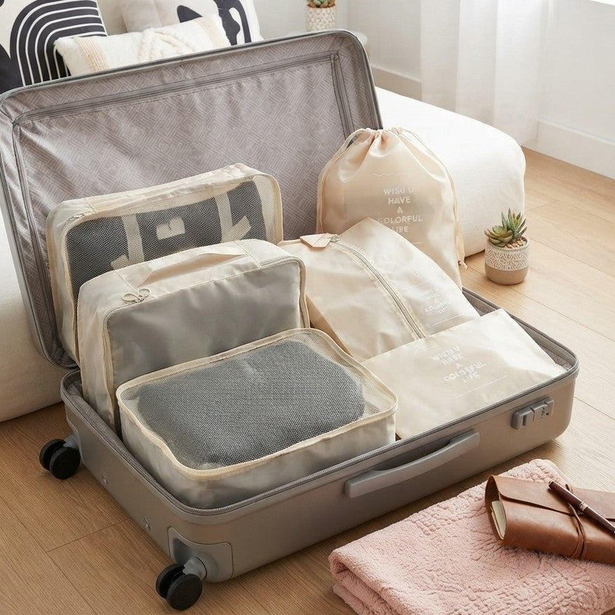 7 Piece Luggage Travel Organizer Set
