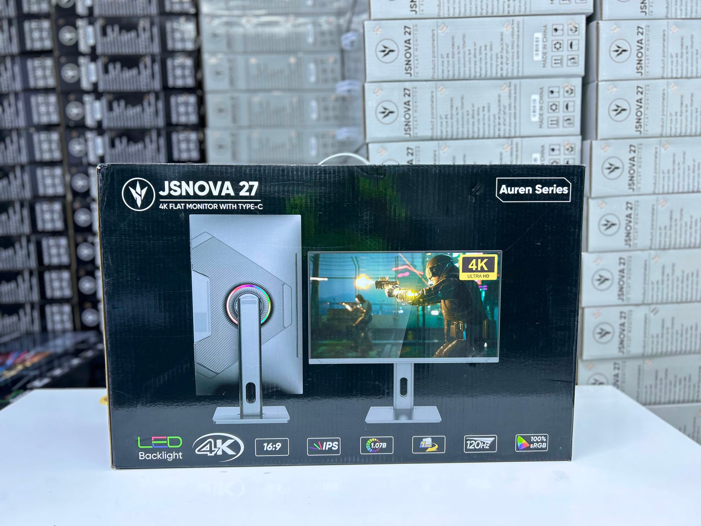 JSNOVA 27 Inch 4K 120Hz USB-C Professional Monitor