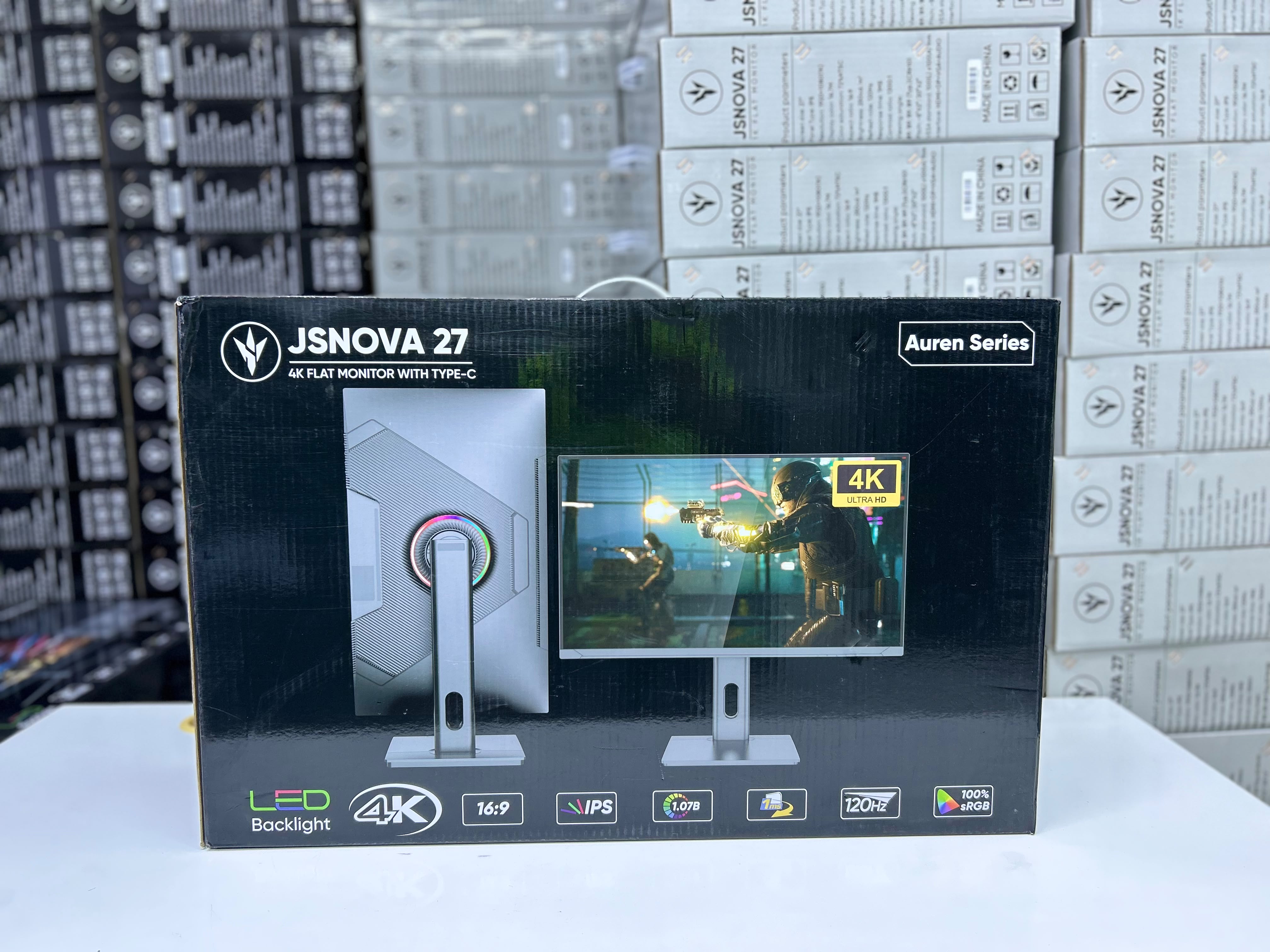 JSNOVA 27 Inch 4K 120Hz USB-C Professional Monitor