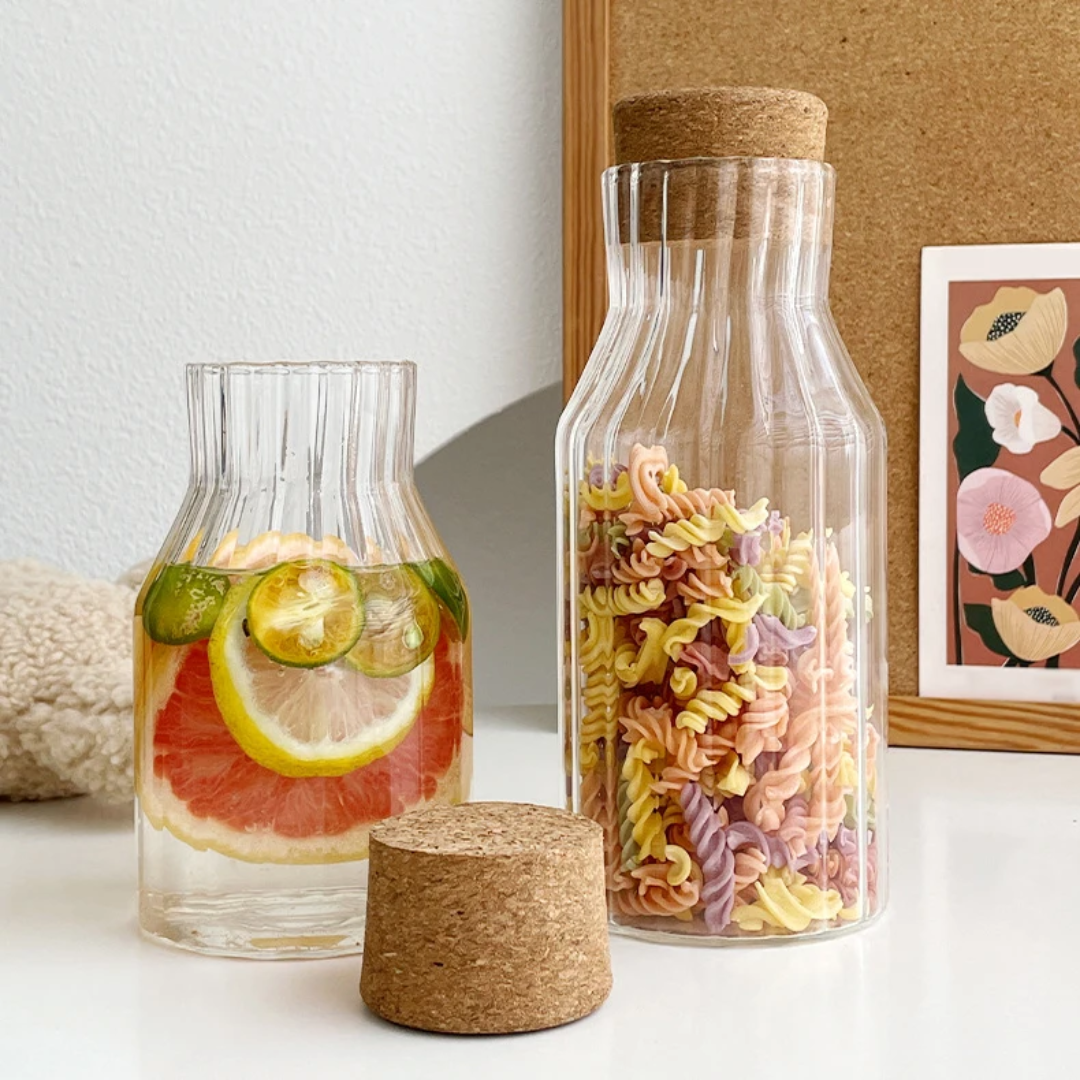 3Pcs Glass Storage Jar