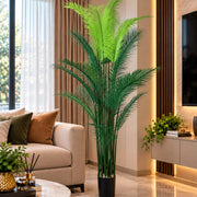 1.8 m Artificial Areca Palm with Black Decorative Pot