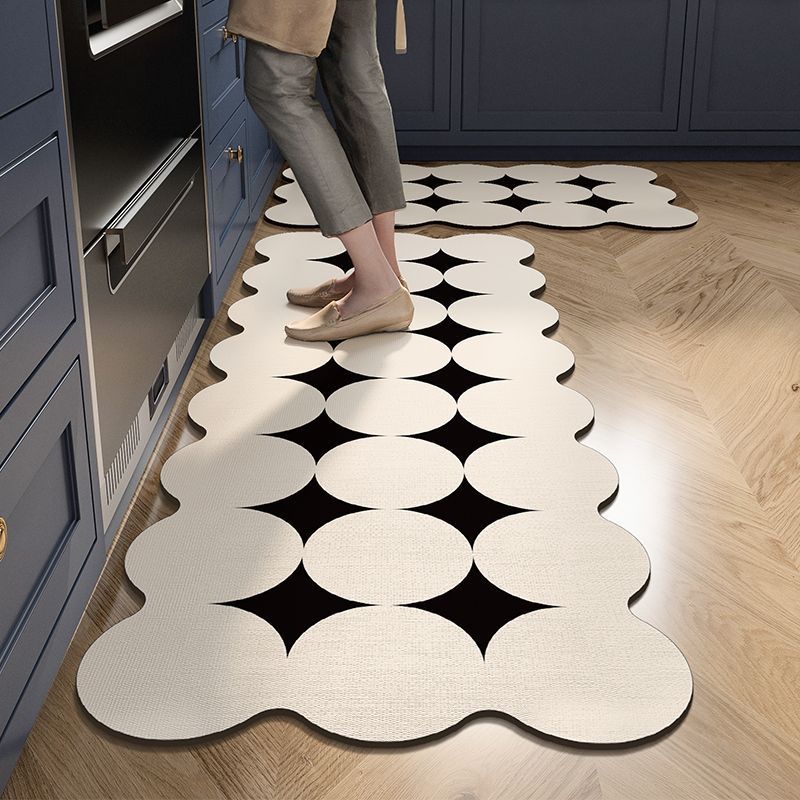 Waterproof Kitchen Mats PVC Anti Slip Oil Proof Rug Set