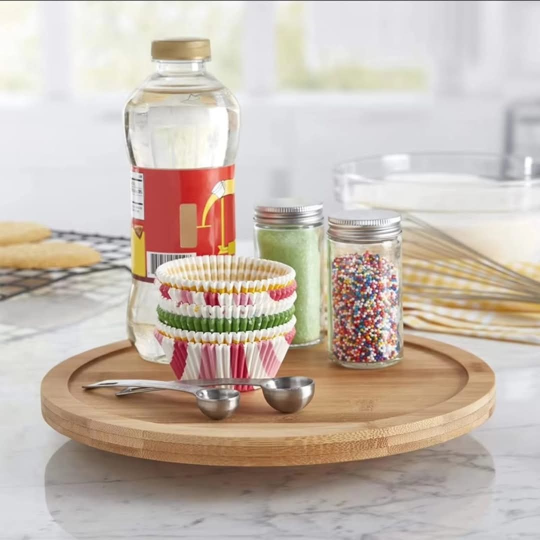 Single layer rotating spice rack