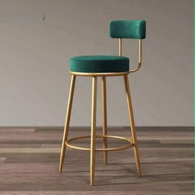 Modern barstools in grey, blue, and black for home bar seating