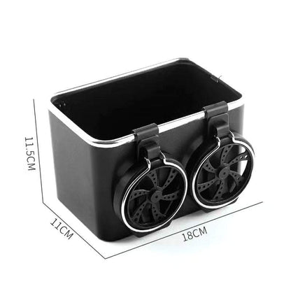 Car Arm Rest Organizer with Twin Cup Holders