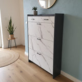 Bucket Flip Double Layered Shoe Rack