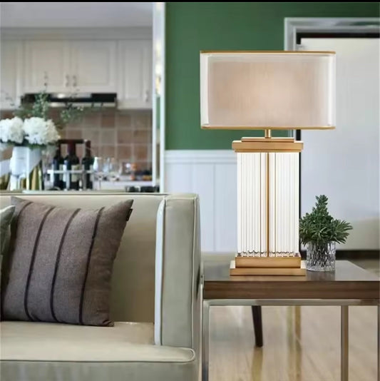 Table lamp for bedside, desk, or living room lighting