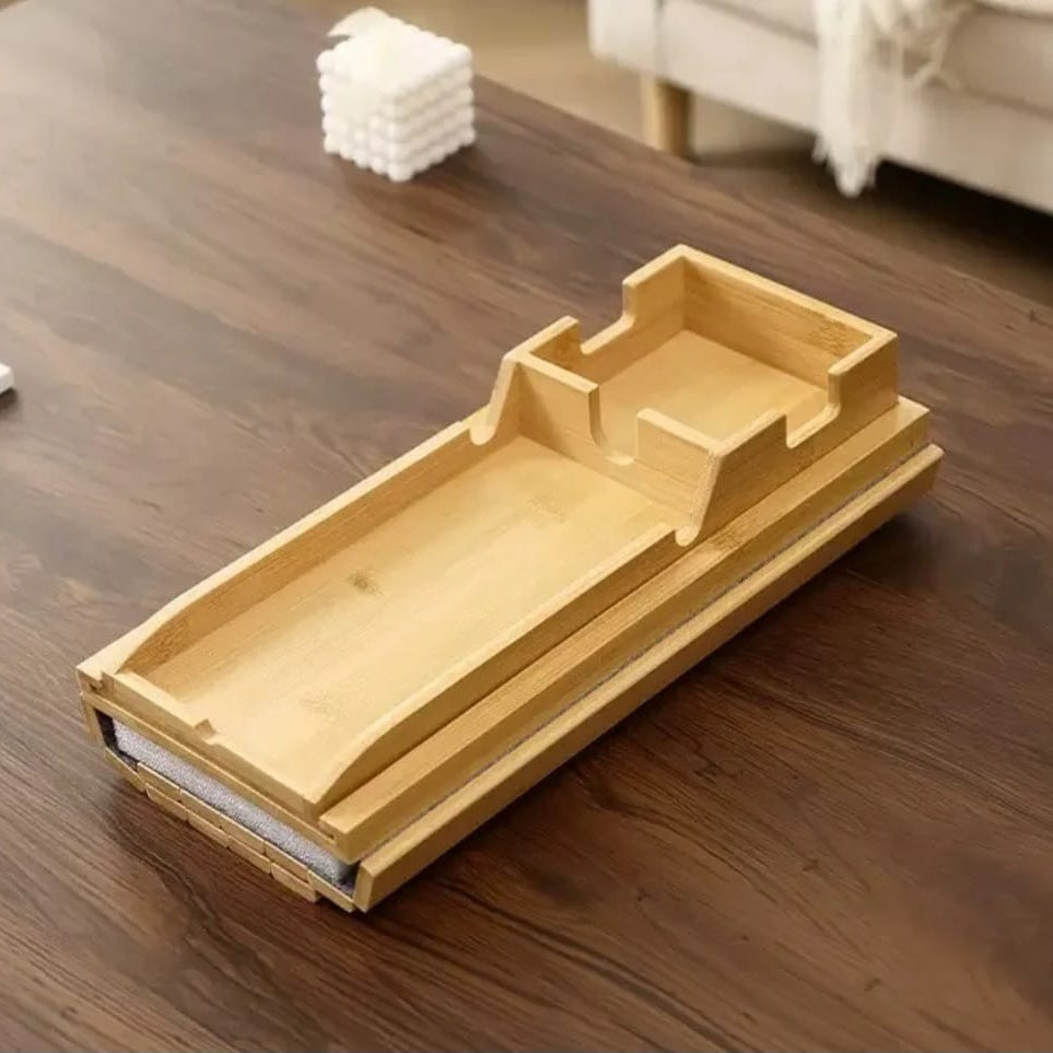 Bamboo Sofa Armrest Organizer