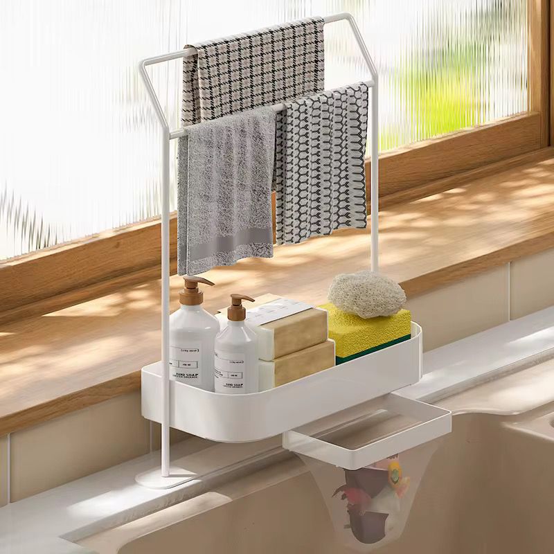 Carbon Steel Sink Caddy Kitchen Sponge Holder