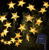 Solar Powered Outdoor Star Lights – Christmas Theme