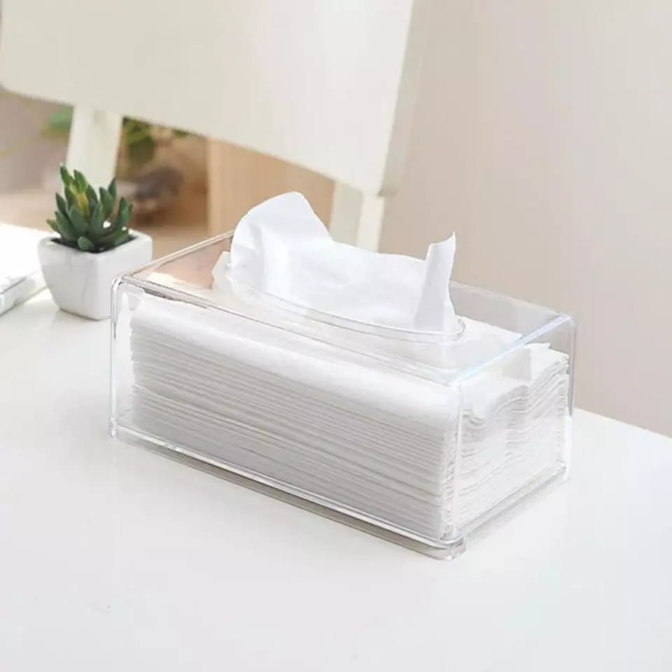 Transparent Acrylic Napkin Dispenser and Tissue Box