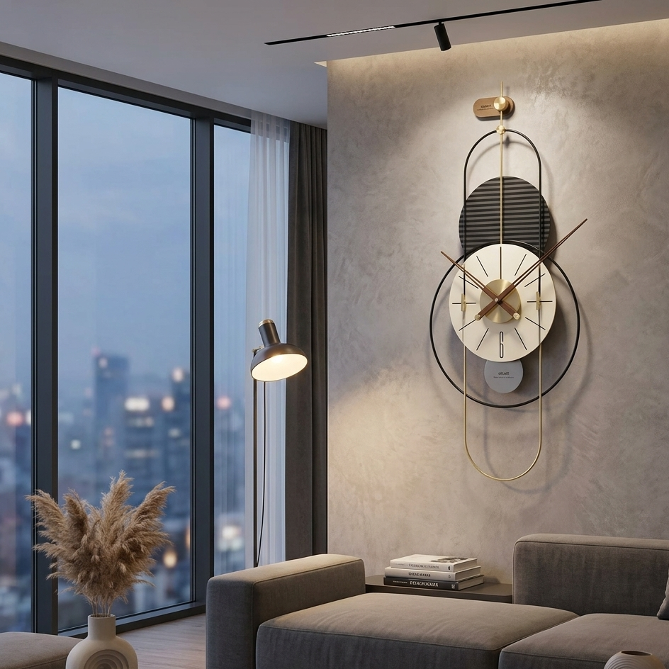 Geometric Wall Clock