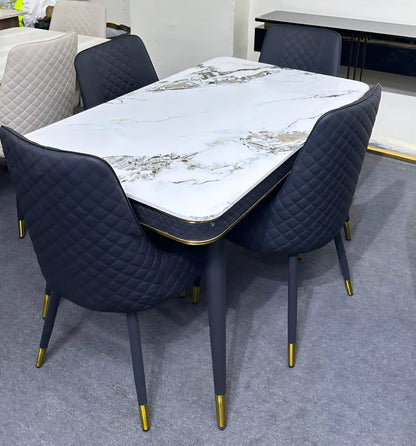 4 Seater Marble Dining Set