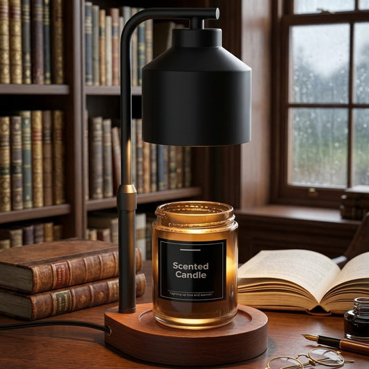 Electric Candle Warmer with Wooden Base
