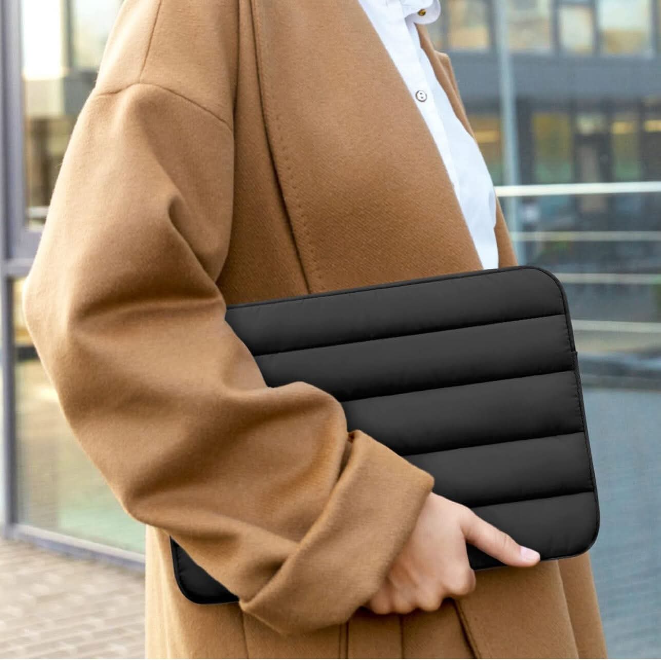Puffy laptop sleeve