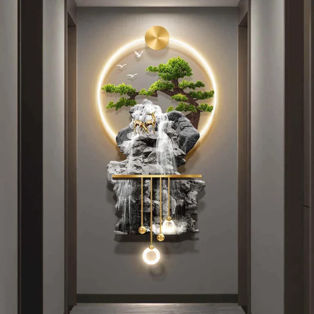 3D Waterfall Wall Art