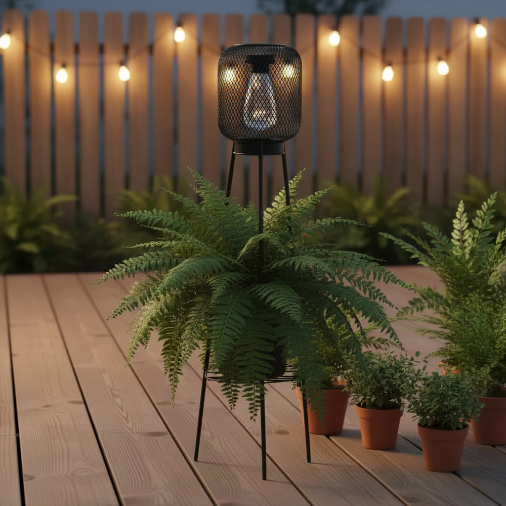 Solar Outdoor Garden Patio Lantern 80 × 22 × 22cm