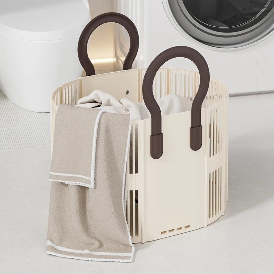 Foldable Laundry / Toy Basket with Handle