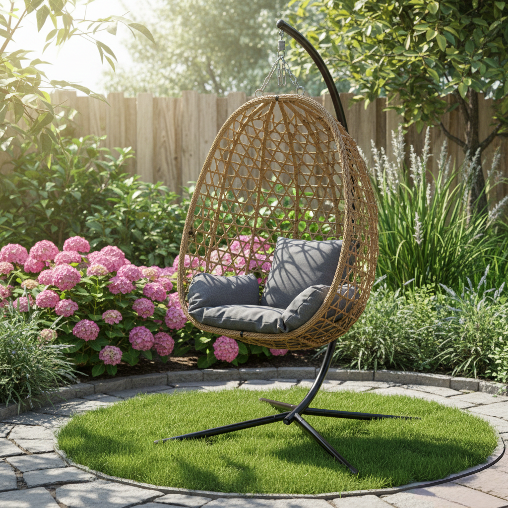 One Seater Outdoor Hanging Hammock Egg Chair