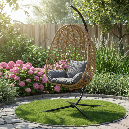 One Seater Outdoor Hanging Hammock Egg Chair