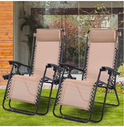 Outdoor Zero Gravity Chair Set