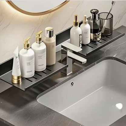 Metallic Faucet Storage Rack