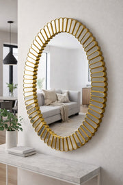 Sunburst Oval Luxury Wall Mirror