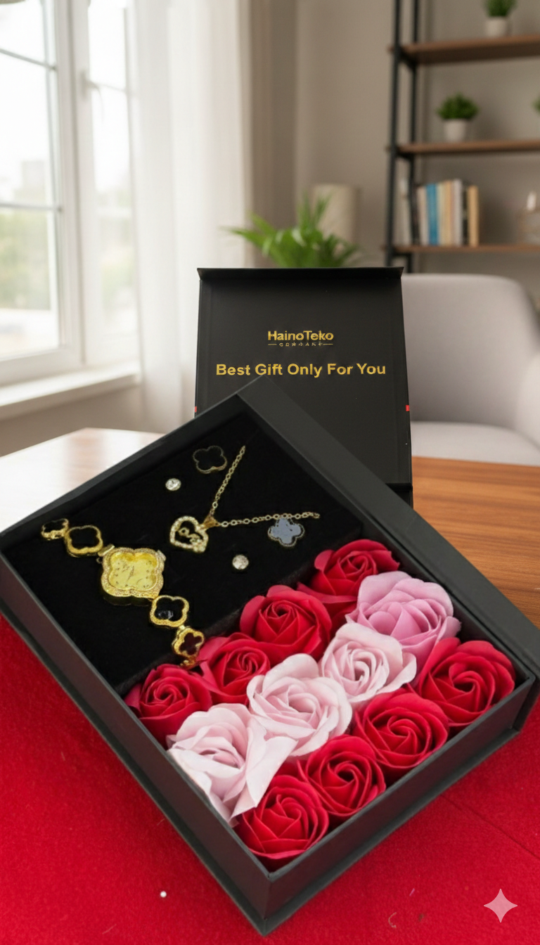 Ladies Watch & Jewellery Gift Set