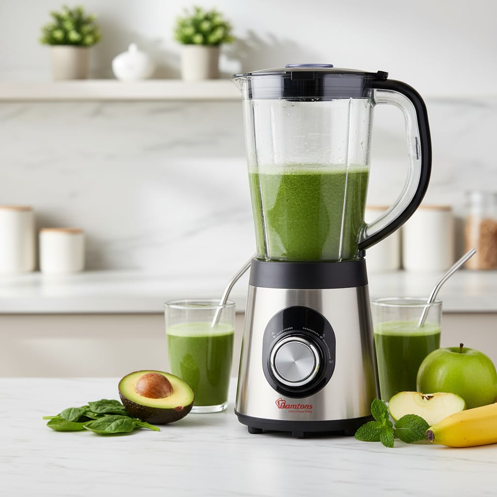Ramtons 1.5 litre blender with coffee grinder mill and stainless steel blades