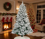 Snow Flocked Christmas Tree