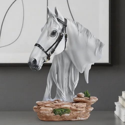 33cm Tall Horse Head Statue