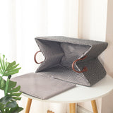 Handheld Woven Storage Basket For Laundry And Home Organization