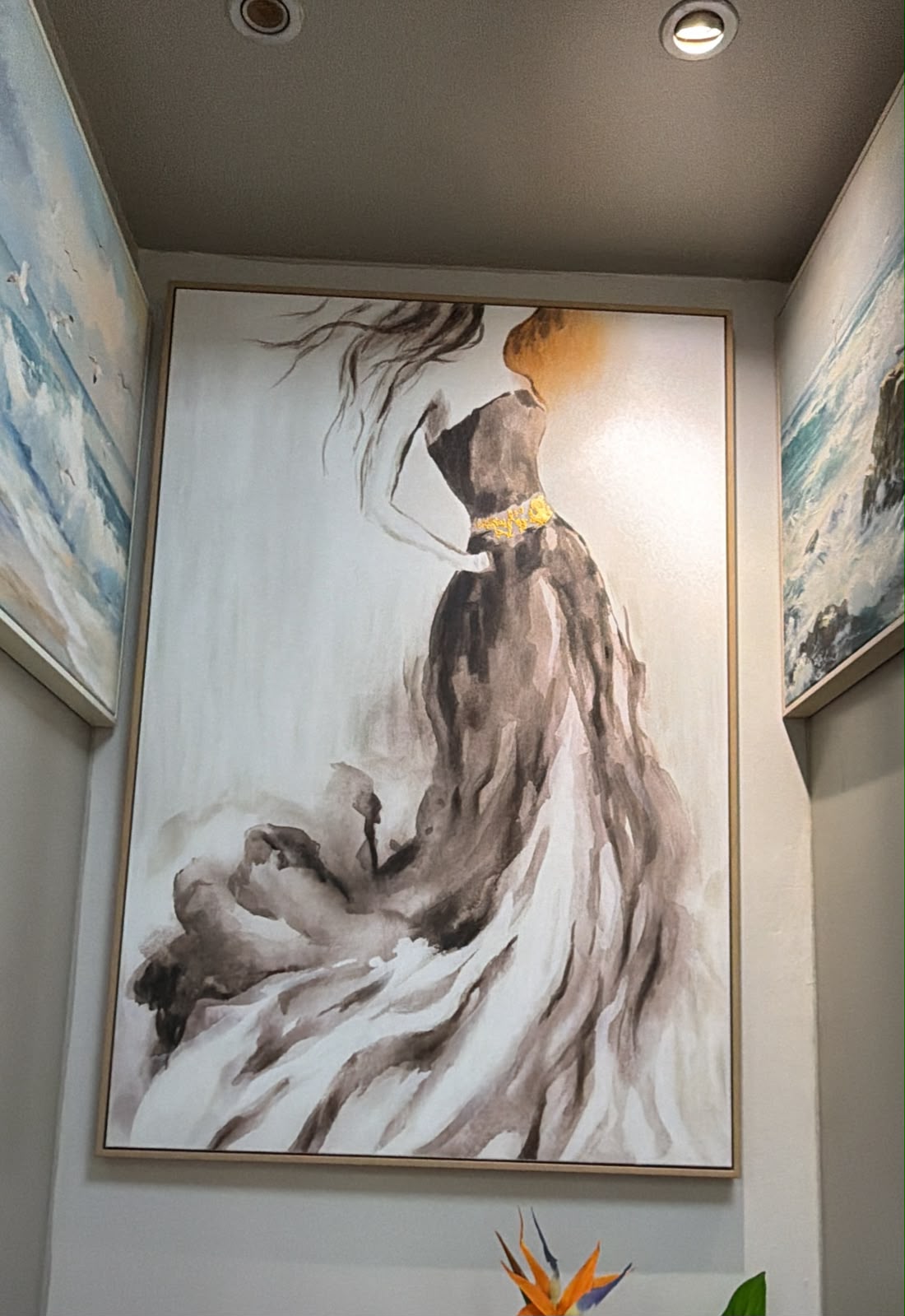 Lady Printed Oil Painting + Frame (80 × 120 × 3.5 cm)