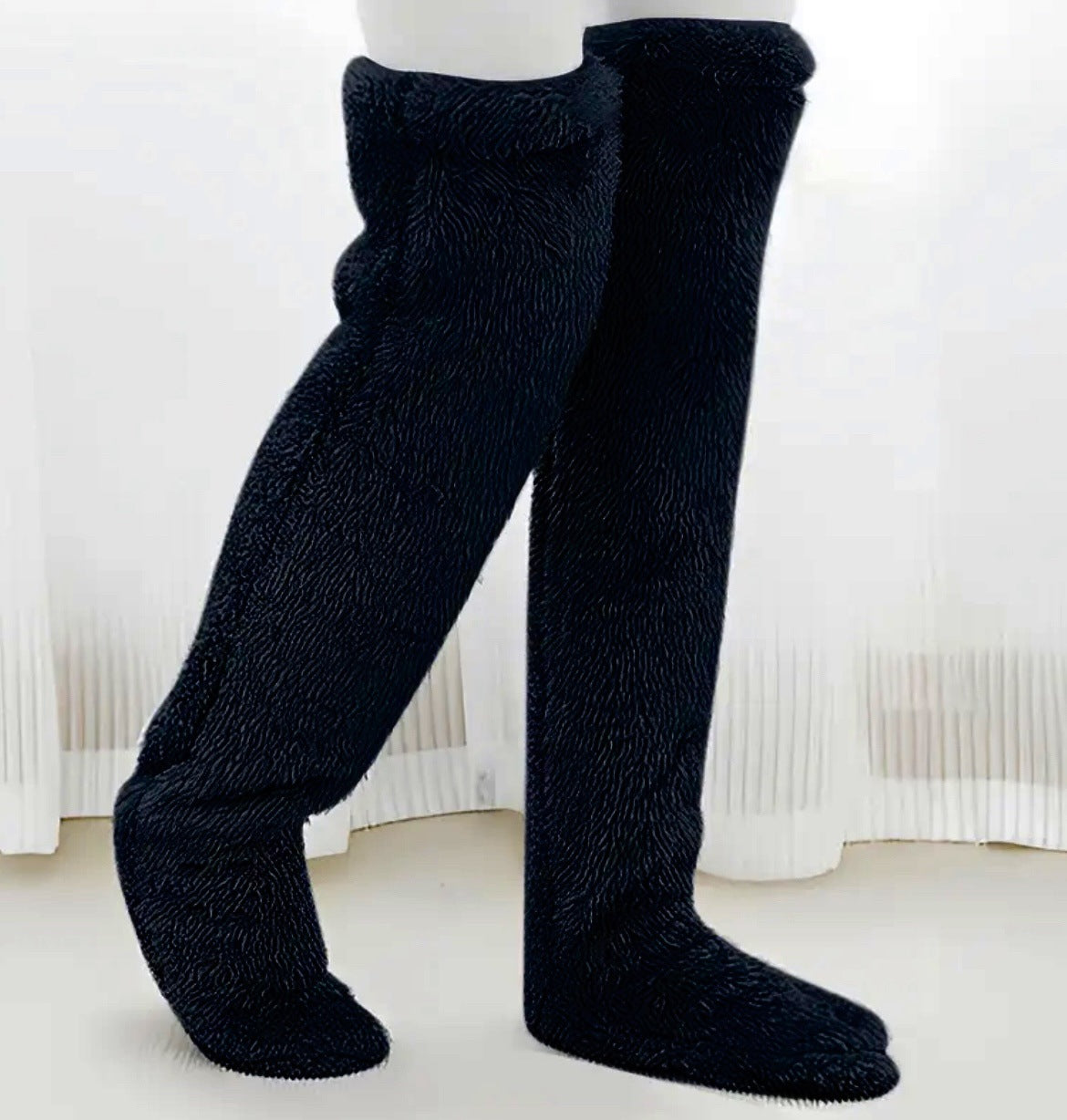 Over Knee High Fuzzy Socks
