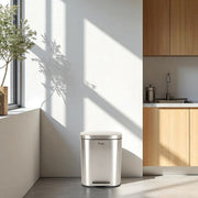 stainless steel 20l soft close pedal bin with odour-proof lid and hands-free pedal