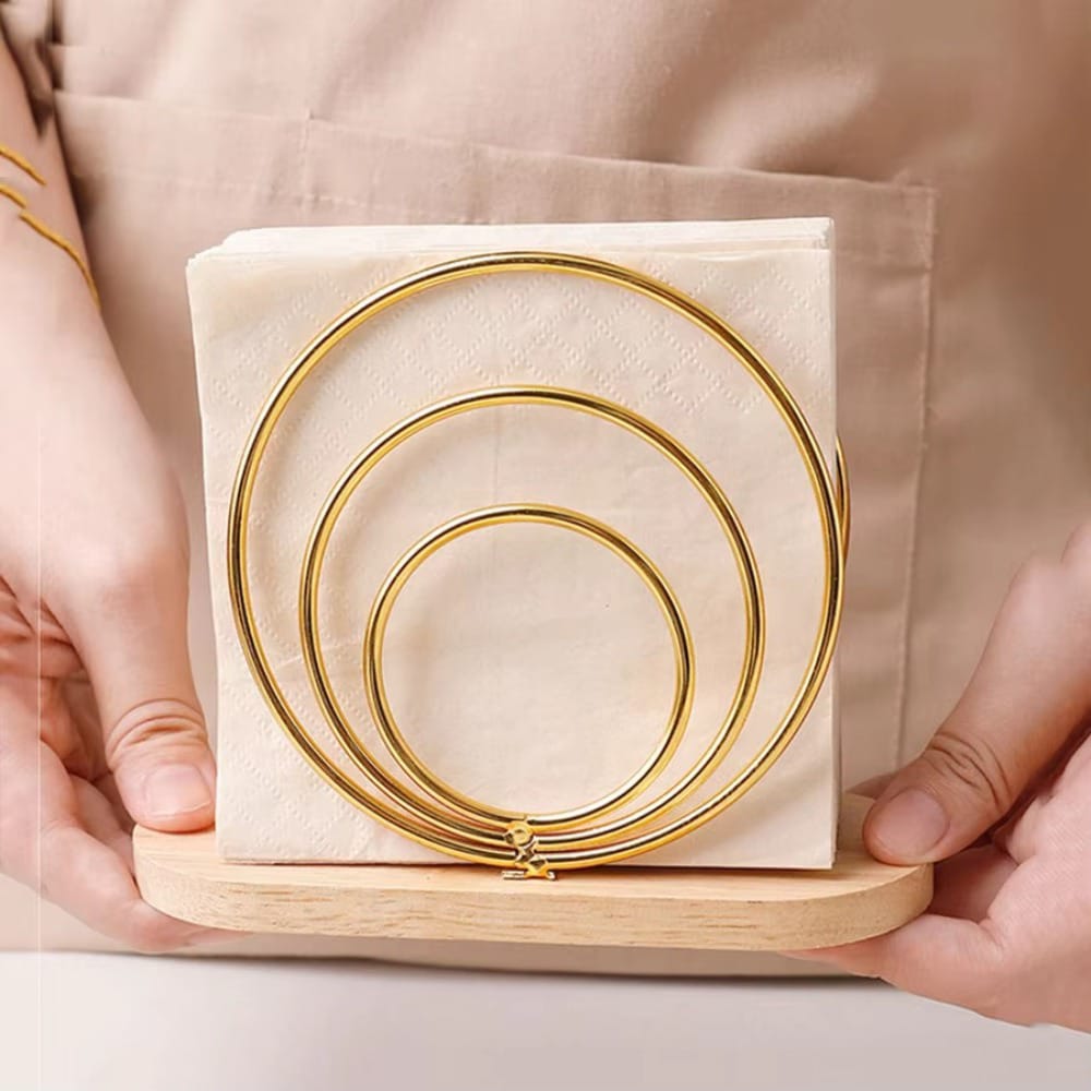 3 Ring Metallic serviette Holder
