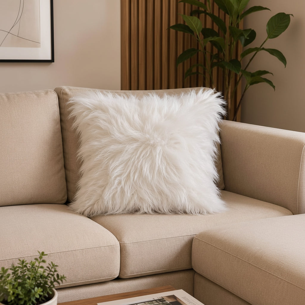 Imitation Wool Plush Cushion Pillow Cover