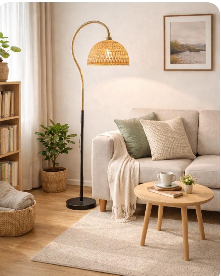 Rustic Style Floor Lamp – 160 cm