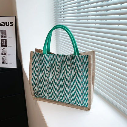 Geometric Print Pattern Tote Bag