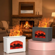 3D fireplace aromatherapy humidifier with flame light and mist