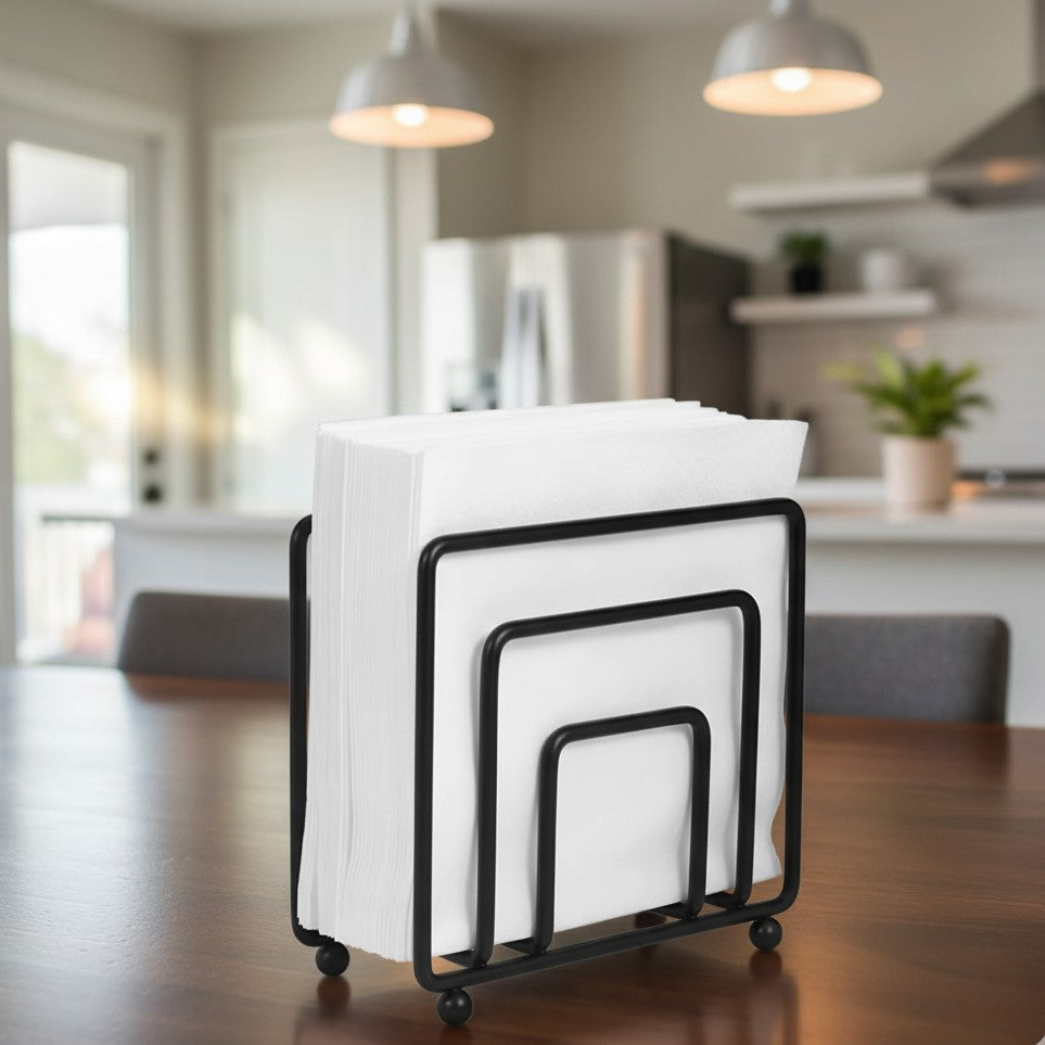 Minimalist Style Metallic Serviette Holder