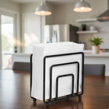 Minimalist Style Metallic Serviette Holder