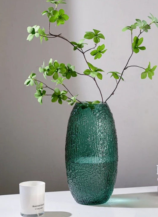 Oval Glass Flower Vase